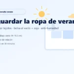 Cómo guardar la ropa de verano: lavado, doblado por tejidos, bolsa al vacío + caja y anti-humedad
